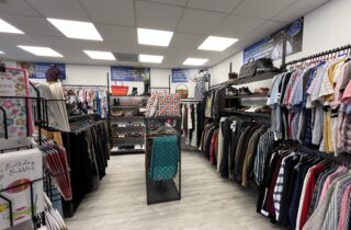 Sherborne charity shop birthday cards shoes bags and clothes