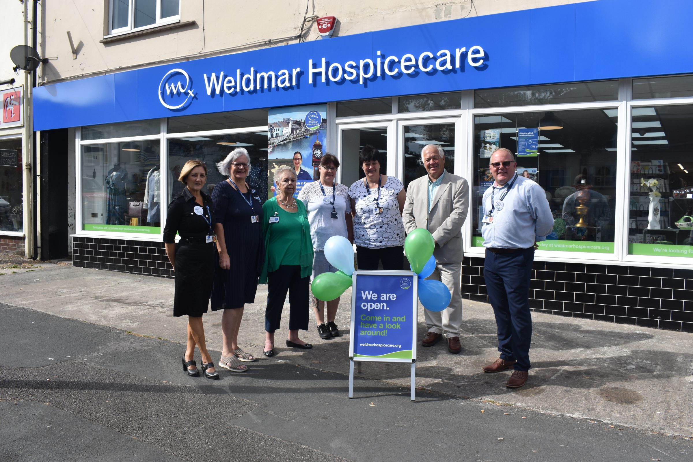 Weldmar's new look charity shop at Lodmoor in Weymouth opens