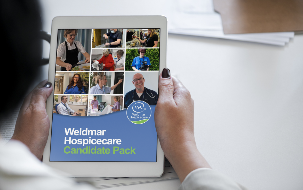 Candidate Pack on iPad screen Specialist Physiotherapist Job