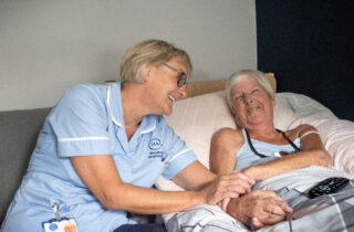 Angie's Story Angie with Weldmar Nurse