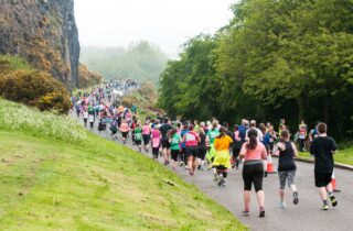 Take on a challenge Edinburgh Marathon people running