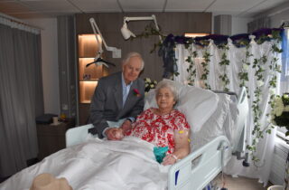 Stan and Ruth Wedding at Weldmar's Inpatient Unit