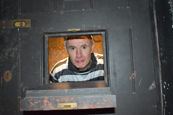 Dave Lakins Jail & Bail 2024 participant in jail