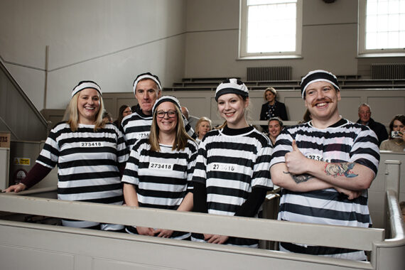 Jail & Bail 2024 participants in the dock
