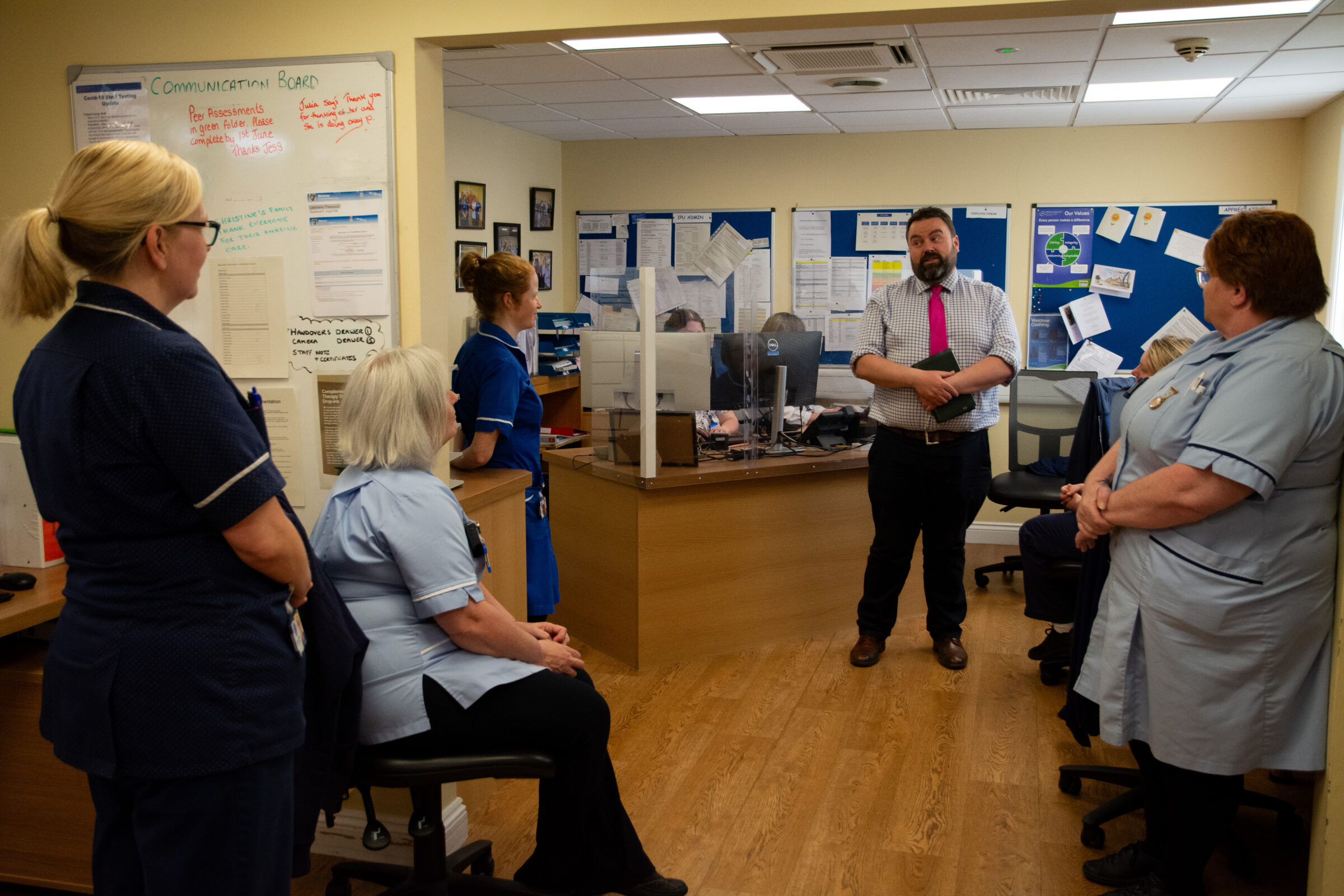 Chris Loder visits Weldmar's Inpatient Unit
