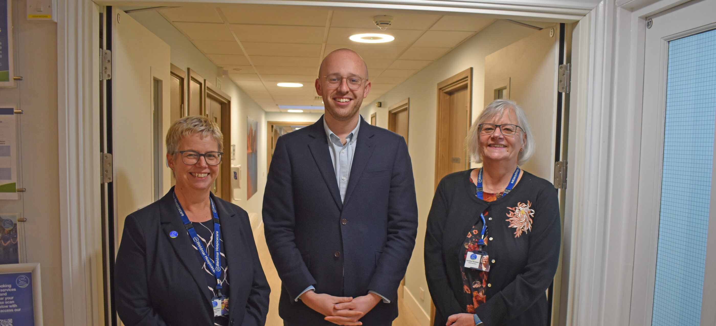 Lloyd Hatton visiting Weldmar Hospicecare